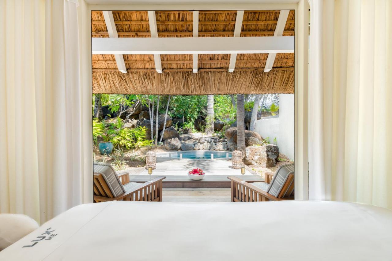 Lux* Grand Gaube Resort & Villas Exterior foto View from a bedroom